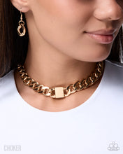 Load image into Gallery viewer, Paparazzi Rebellious Reaction - Gold Necklace
