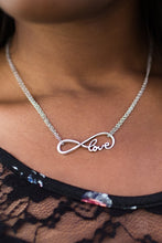 Load image into Gallery viewer, Paparazzi We Found Love Silver Infinity Charm &quot;Love&quot; Necklace
