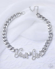 Load image into Gallery viewer, Paparazzi Shimmery Self-Worth - White Choker Necklace
