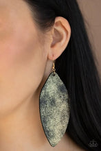 Load image into Gallery viewer, Paparazzi Serenely Smattered Gold (Gold/Black) Earrings
