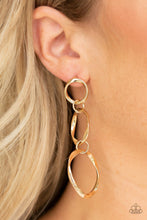 Load image into Gallery viewer, Paparazzi Three Ring Radiance Gold Earrings
