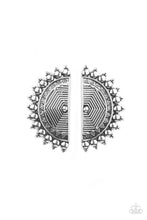 Load image into Gallery viewer, Paparazzi Fiercely Fanned Out - Silver Earring
