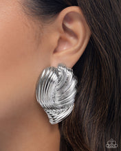 Load image into Gallery viewer, Paparazzi Carnivale Confidence Silver Earring
