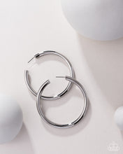 Load image into Gallery viewer, Paparazzi Curve Ball Silver Earrings
