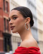 Load image into Gallery viewer, Paparazzi Custom Confidence Silver Earrings

