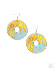 Load image into Gallery viewer, Paparazzi Embroidered Elegance Yellow Earring
