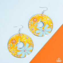 Load image into Gallery viewer, Paparazzi Embroidered Elegance Yellow Earring
