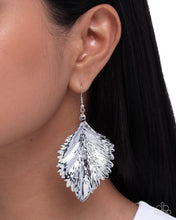 Load image into Gallery viewer, Paparazzi Feathered Flair Silver Earrings
