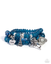 Load image into Gallery viewer, Paparazzi French Chic Blue Bracelet
