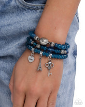 Load image into Gallery viewer, Paparazzi French Chic Blue Bracelet
