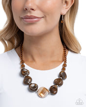 Load image into Gallery viewer, Paparazzi Gallery Walk - Brown Necklace
