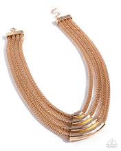 Load image into Gallery viewer, Paparazzi Get the MESH-age Gold Necklace
