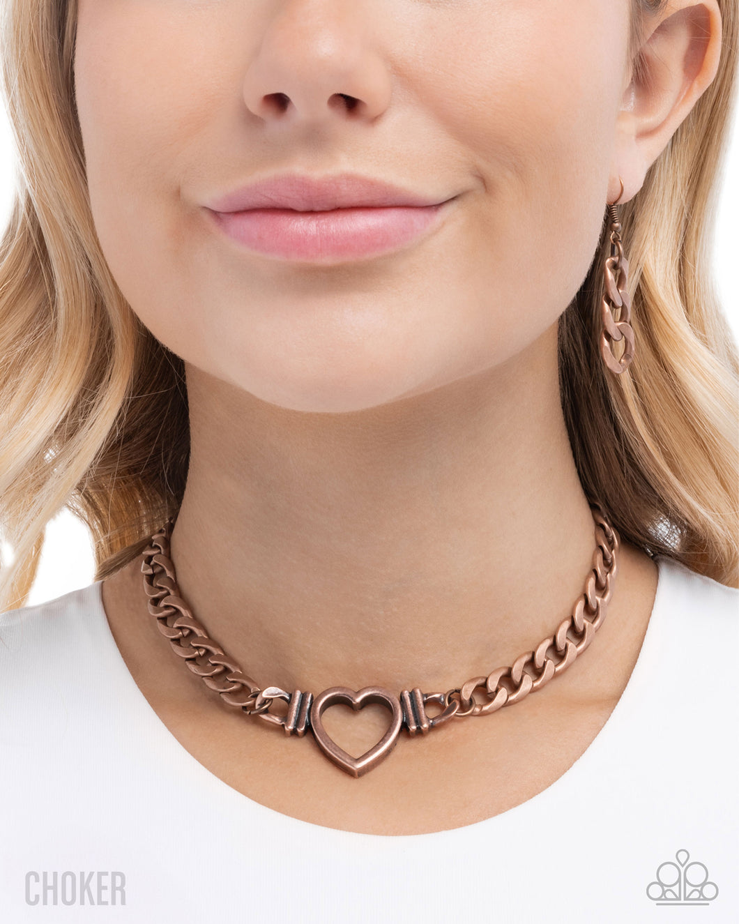 Paparazzi Heartfelt Hunch Copper Necklace