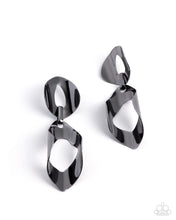 Load image into Gallery viewer, Paparazzi Iconic Illusion Black Earrings
