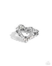 Load image into Gallery viewer, Paparazzi Just a Crush White Ring
