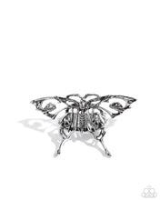 Load image into Gallery viewer, Paparazzi Majestic Moth Silver Ring

