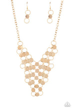 Load image into Gallery viewer, Paparazzi Net Result Necklace and Cast A Wider Net Bracelet - Gold Set
