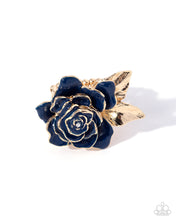 Load image into Gallery viewer, Paparazzi Ready with Roses Blue Ring
