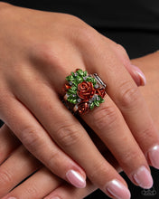 Load image into Gallery viewer, Paparazzi Rosy Route Orange Ring
