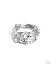 Load image into Gallery viewer, Paparazzi Showtime Sparkle White Bracelet
