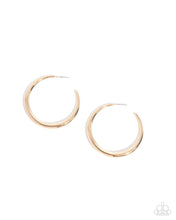 Load image into Gallery viewer, Paparazzi Sleek Selvage Gold Earrings
