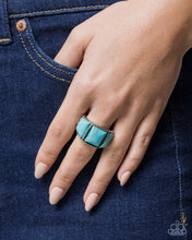 Load image into Gallery viewer, PRE-ORDER - Paparazzi Spirited Scale Blue Ring
