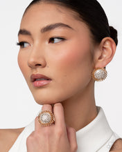 Load image into Gallery viewer, PRE-ORDER - Paparazzi Strategic Show Gold Earrings and Ring Set
