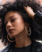 Load image into Gallery viewer, Paparazzi Tabloid Tiers Gold Earrings
