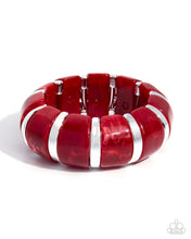 Load image into Gallery viewer, Paparazzi Transparent Tenacity Red Bracelet
