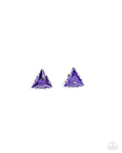 Load image into Gallery viewer, Paparazzi Triangular Twinkle Purple Earring
