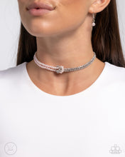 Load image into Gallery viewer, Paparazzi Twisted Twin Pink Choker Necklace
