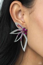 Load image into Gallery viewer, Paparazzi Twinkling Tulip - Pink Earring (January 2024 Life Of The Party)
