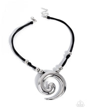 Load image into Gallery viewer, Paparazzi Sincere Spiral Black Necklace
