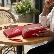 Load image into Gallery viewer, PRE-ORDER - DST Sorority Long Red 1913 Patch Zipper Wallet
