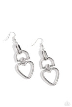 Load image into Gallery viewer, Paparazzi Padlock Your Heart Silver Earrings
