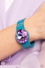 Load image into Gallery viewer, Paparazzi Exaggerated Ego - Blue Bracelet (September 2023 Life of the Party)
