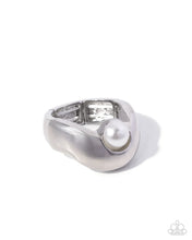 Load image into Gallery viewer, Paparazzi Abstract Attribute - White Ring
