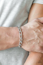 Load image into Gallery viewer, Paparazzi Goalpost Silver Bracelet
