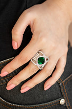 Load image into Gallery viewer, Paparazzi Triple Crown Twinkle Green Ring
