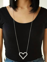 Load image into Gallery viewer, Paparazzi Pull Some HEART-Strings White Necklace

