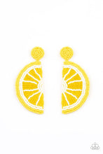 Load image into Gallery viewer, Paparazzi When Life Gives you Lemons Yellow Earrings
