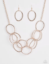 Load image into Gallery viewer, Paparazzi Circus Royale Rose Gold Necklace
