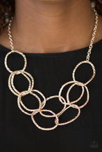 Load image into Gallery viewer, Paparazzi Circus Royale Rose Gold Necklace
