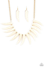 Load image into Gallery viewer, Paparazzi Tusk Tundra White Necklace

