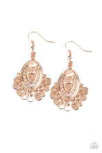 Load image into Gallery viewer, Paparazzi Chime Chic Rose Gold Earrings
