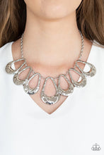 Load image into Gallery viewer, Paparazzi Teardrop Envy Silver Necklace
