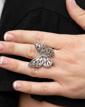 Load image into Gallery viewer, Paparazzi Bright-Eyed Butterfly - White Ring
