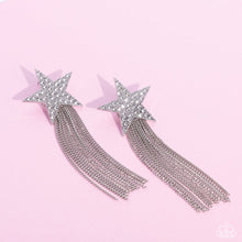 Load image into Gallery viewer, Paparazzi Superstar Solo - White Earrings (December 2022 Life Of The Party)
