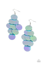Load image into Gallery viewer, Paparazzi Mermaid Shimmer Blue Earring
