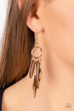 Load image into Gallery viewer, Paparazzi Primal Palette Gold Earring
